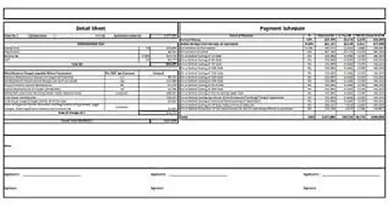PS Aroha cost sheet preview