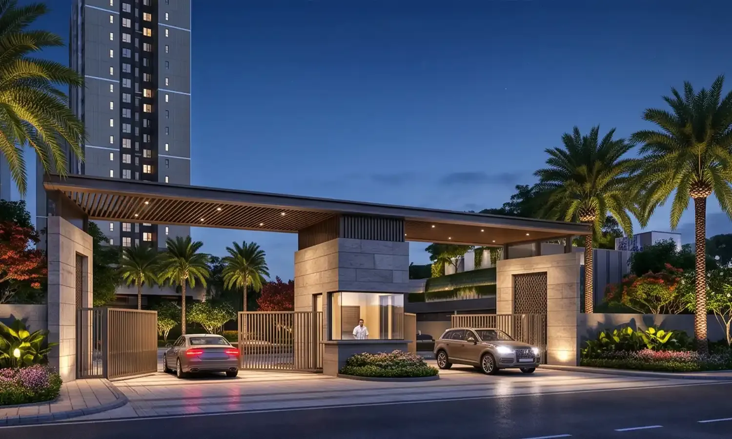 Grand Entrance Plaza & Security Gate